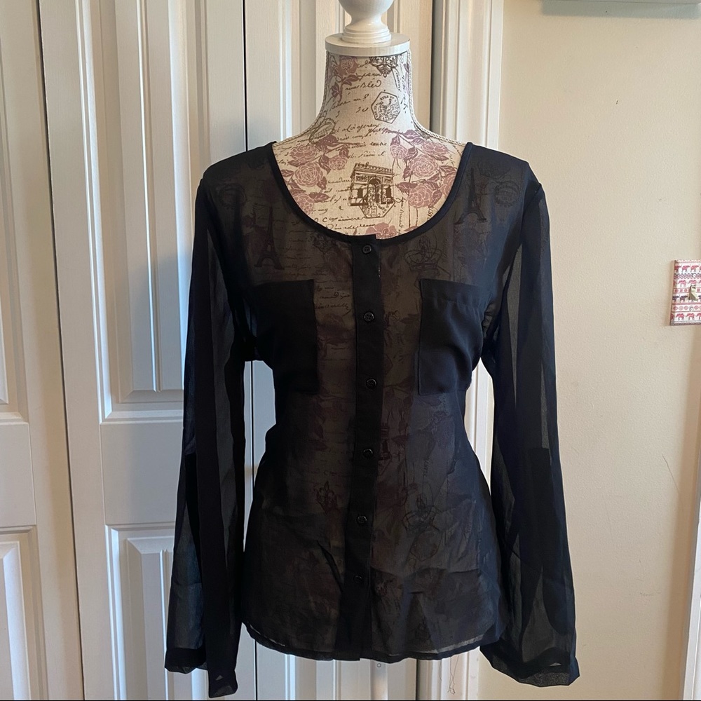 Charlotte Russe see through black top